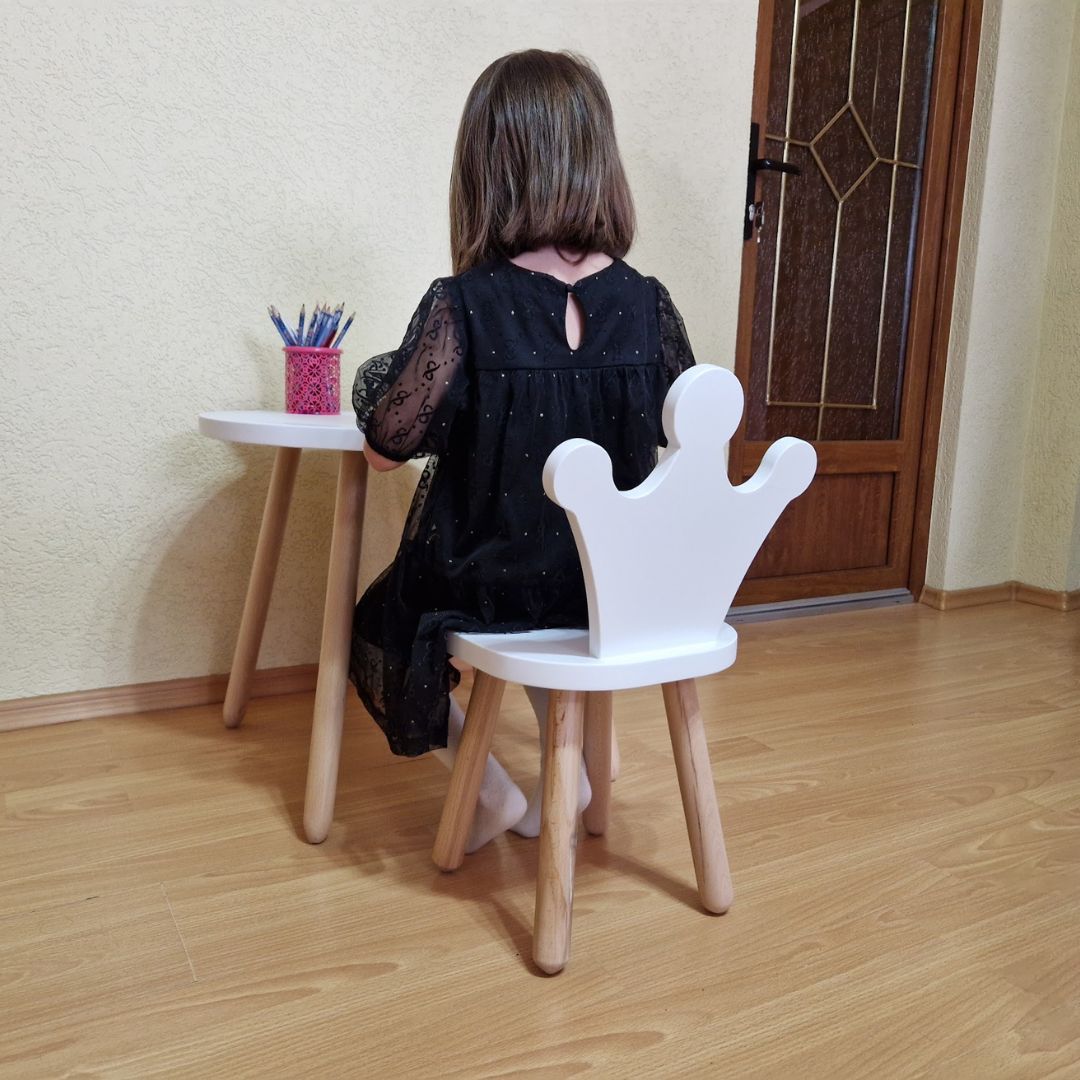 Set masuta rotunda cu 1 scaunel Princess